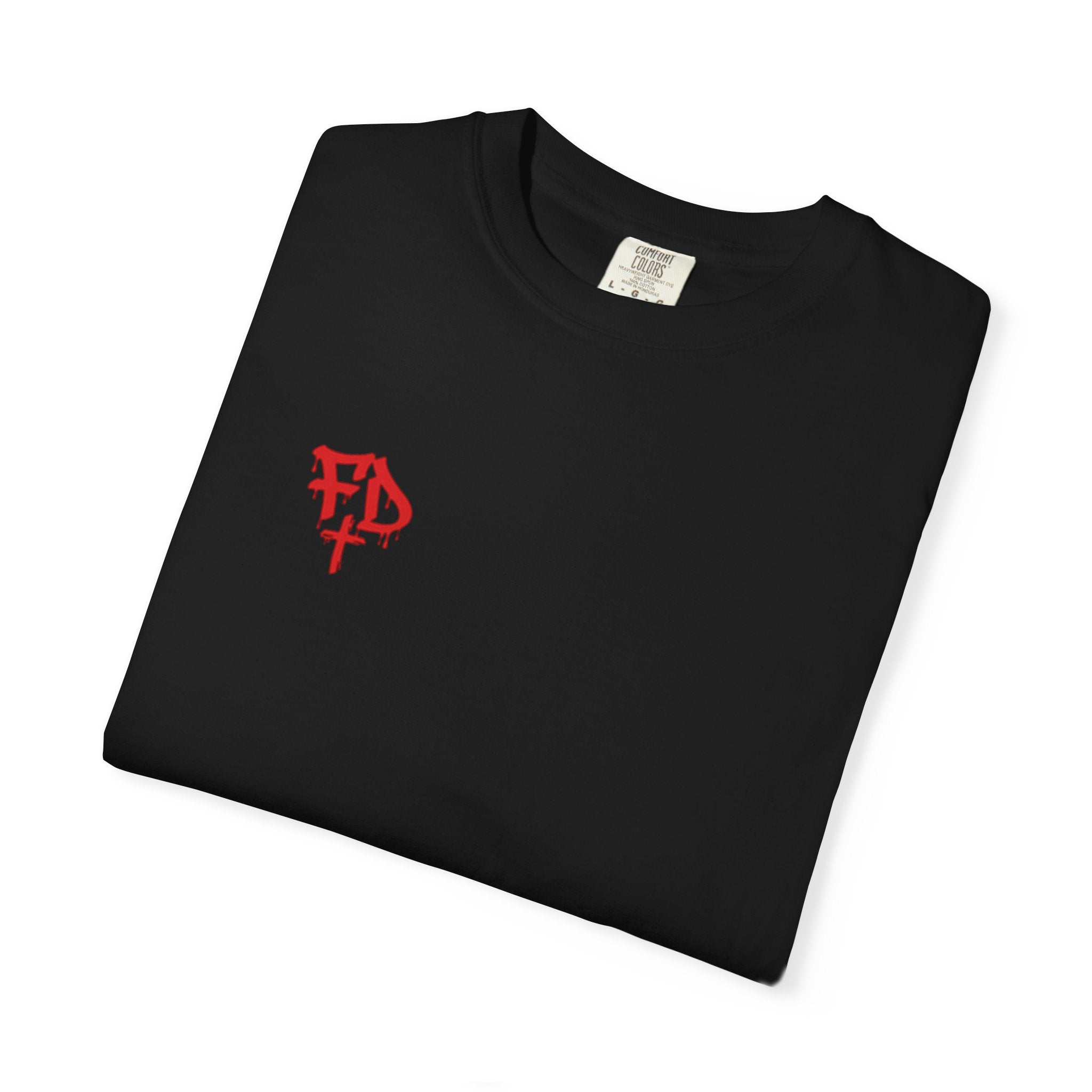 Faded District Angel Illustration T-Shirt | Back Graphic Streetwear