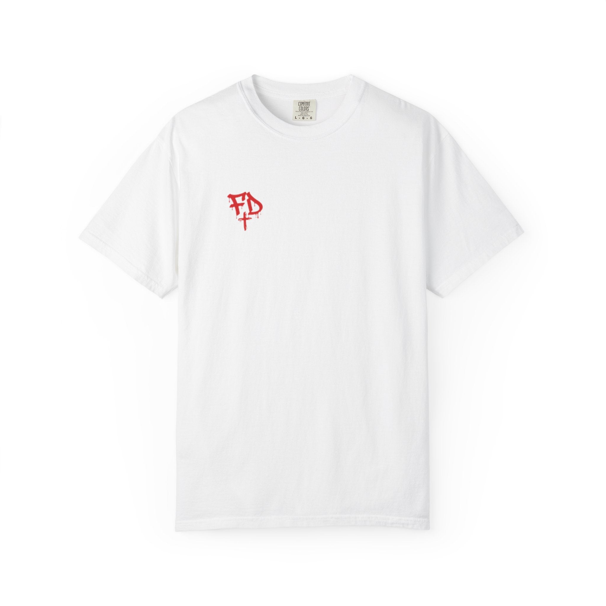 Faded District Angel Illustration T-Shirt | Back Graphic Streetwear