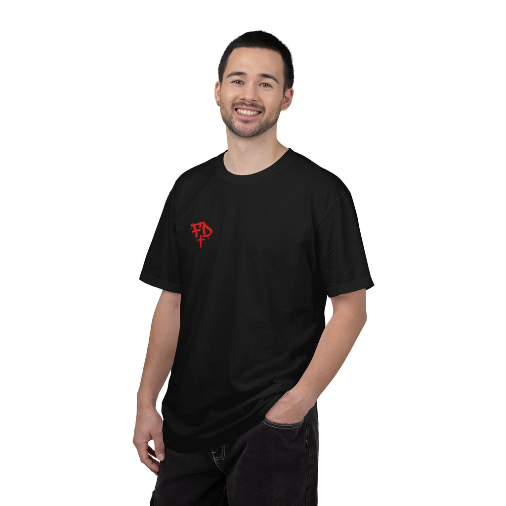 Faded District Angel Illustration T-Shirt | Back Graphic Streetwear