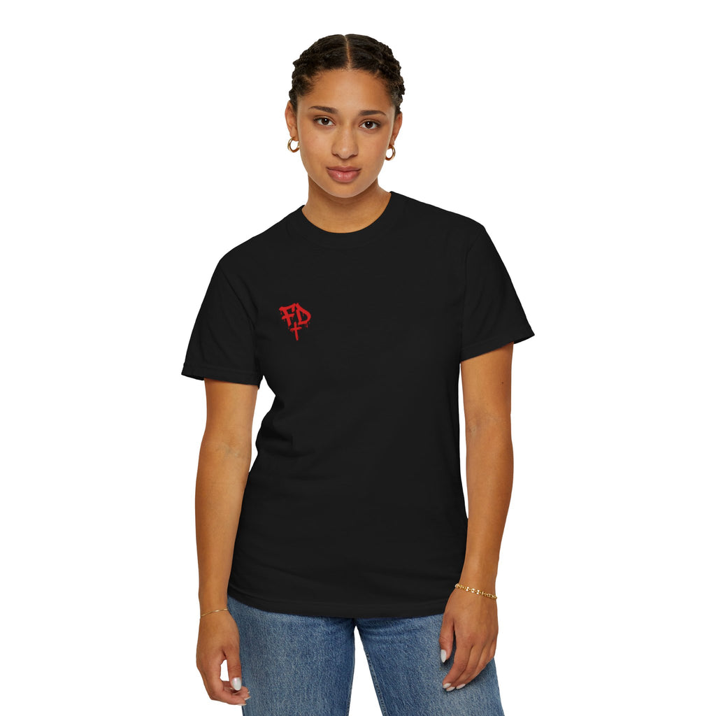 Faded District Angel Illustration T-Shirt | Back Graphic Streetwear
