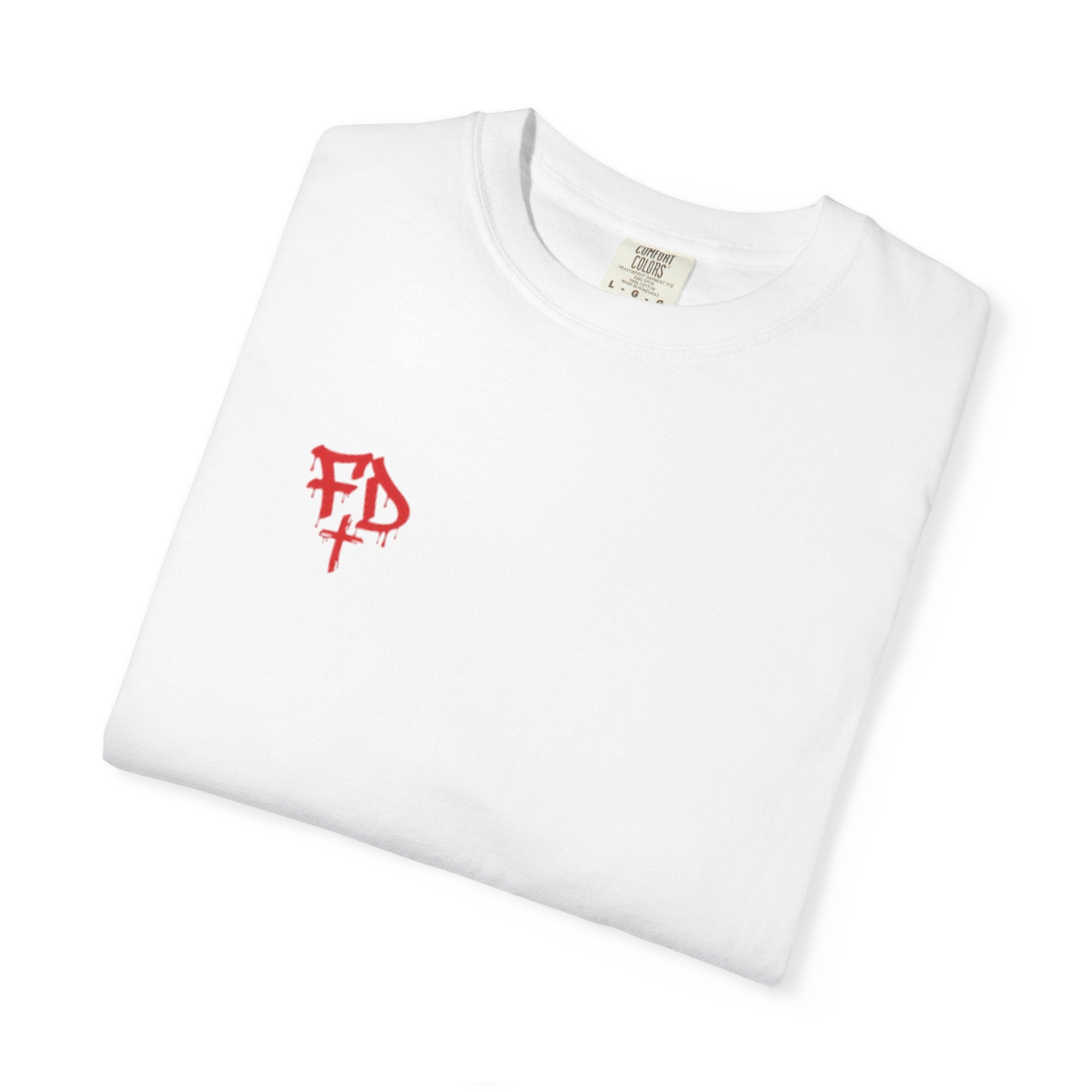 Faded District Angel Illustration T-Shirt | Back Graphic Streetwear