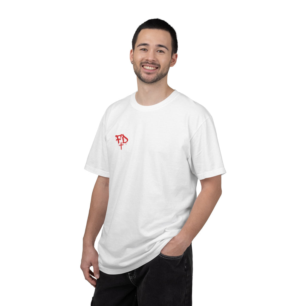 Faded District Angel Illustration T-Shirt | Back Graphic Streetwear